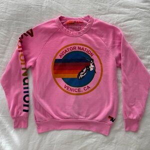 Aviator Nation Pink Crewneck Sweatshirt!